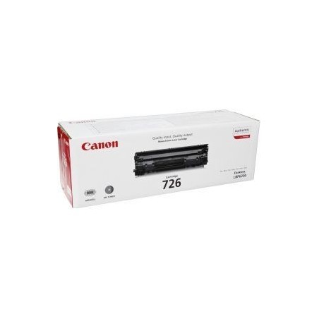 Canon CRG 726 Black Toner - 2100 Pages | High-Quality & Reliable Printing - 3483B002